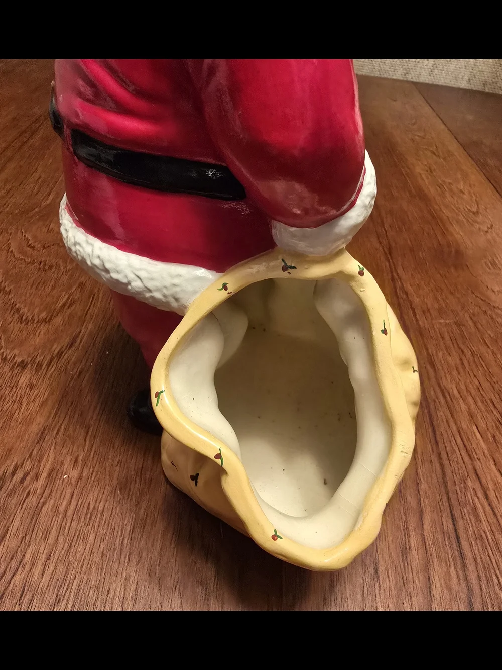Vintage Duncan Ceramic Santa Planter 1970s